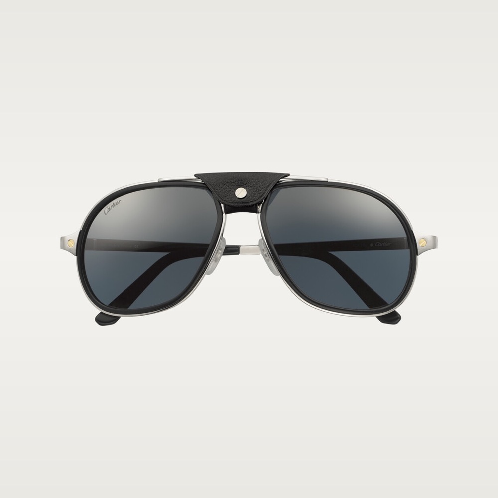 Brand new Men’s Platinum Santos De Cartier Sunglasses